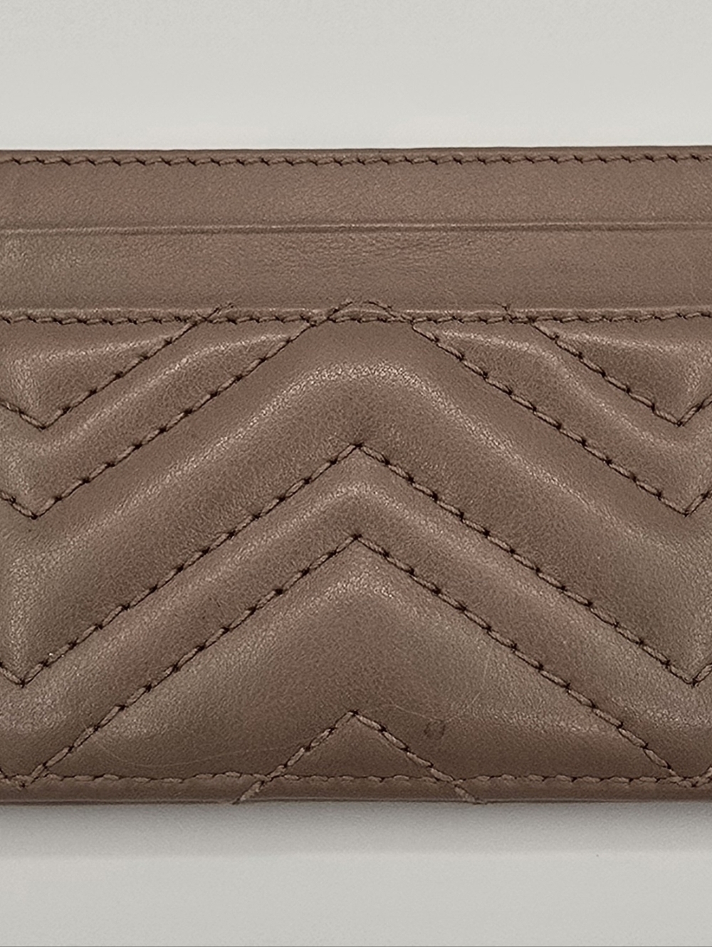 Gucci GG Marmont Dusty Pink Leather Card Case with Gold Double G - Picture 3 of 10